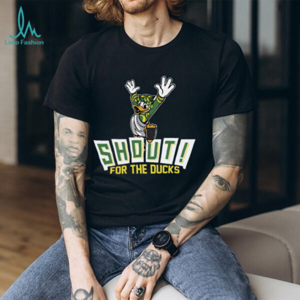 Oregon Ducks Shout For The Ducks Mascot T Shirt
