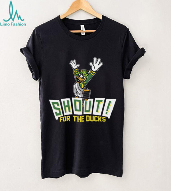 Oregon Ducks Shout For The Ducks Mascot T Shirt