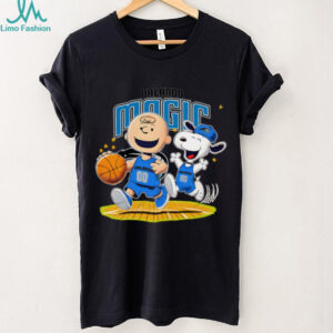 Orlando Magic X Charlie Brown And Snoopy Playing Basketball Shirt