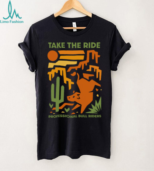 PBR Take The Ride Western Cowboy Desert Scene Shirt