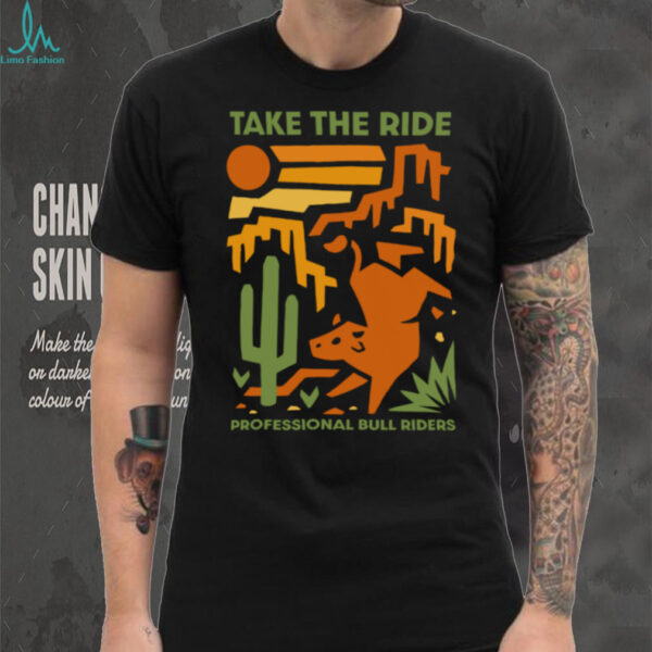 PBR Take The Ride Western Cowboy Desert Scene Shirt