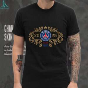 PSG Paris Saint Germain Champions d’Europe 2025 Roster Built To Win TShirt