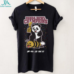 Panda Bowl Champions Panda Bee Mascot Score TShirt
