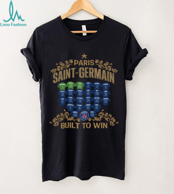 Paris Saint Germain 2025 Champions d’Europe Team Roster Shirt