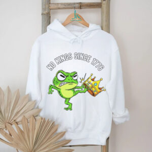 Patriotic Frog No Kings Since 1776 American Independence shirt