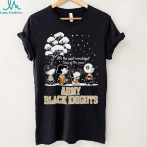 Peanuts Army Black Knights Winter It's The Most Wonderful Time Of The Year T Shirt