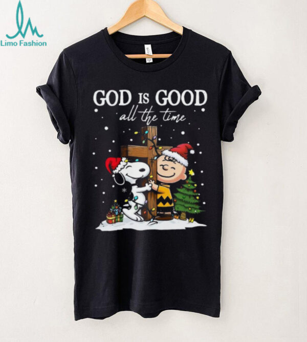 Peanuts God is Good All The Time Christmas T shirt