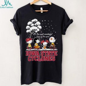 Peanuts Iowa State Cyclones Winter It's The Most Wonderful Time Of The Year T Shirt