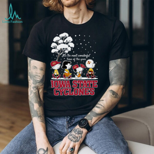 Peanuts Iowa State Cyclones Winter It’s The Most Wonderful Time Of The Year T Shirt