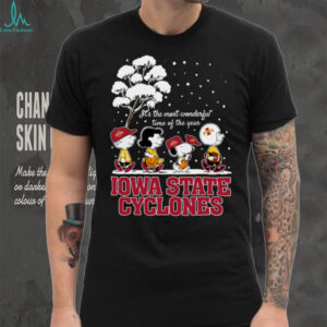Peanuts Iowa State Cyclones Winter It's The Most Wonderful Time Of The Year T Shirt