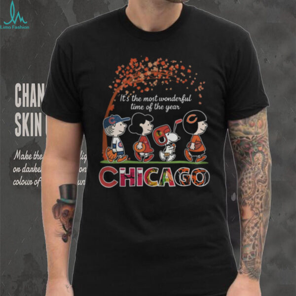 Peanuts It’s The Most Wonderful Time Of The Year Chicago Sports T Shirt
