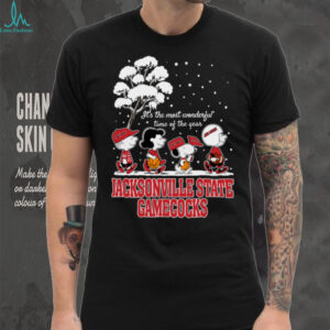 Peanuts Jacksonville State Gamecocks Winter It's The Most Wonderful Time Of The Year T Shirt