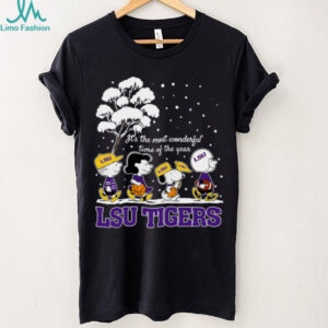 Peanuts LSU Tigers Winter It’s The Most Wonderful Time Of The Year T Shirt