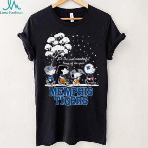 Peanuts Memphis Tigers Winter It's The Most Wonderful Time Of The Year T Shirt