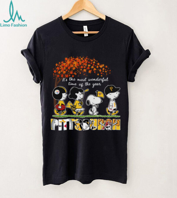 Peanuts Pittsburgh Sports T Shirt It’s the Most Wonderful Time of the Year