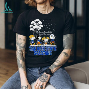 Peanuts San José State Spartans Winter It's The Most Wonderful Time Of The Year T Shirt