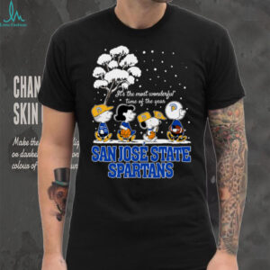 Peanuts San José State Spartans Winter It's The Most Wonderful Time Of The Year T Shirt