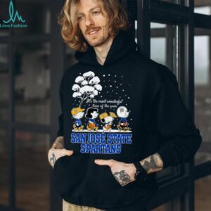Peanuts San José State Spartans Winter It's The Most Wonderful Time Of The Year T Shirt