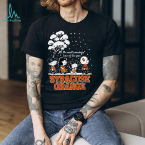 Peanuts Syracuse Orange Winter It's The Most Wonderful Time Of The Year T Shirt