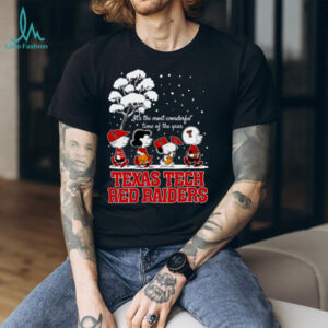 Peanuts Texas Tech Red Raiders Winter It's The Most Wonderful Time Of The Year T Shirt