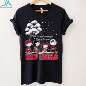Peanuts UNLV Rebels Winter It's The Most Wonderful Time Of The Year T Shirt