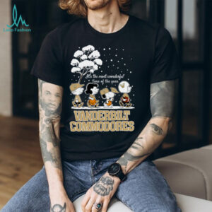 Peanuts Vanderbilt Commodores Winter It's The Most Wonderful Time Of The Year T Shirt