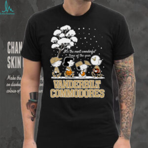 Peanuts Vanderbilt Commodores Winter It's The Most Wonderful Time Of The Year T Shirt