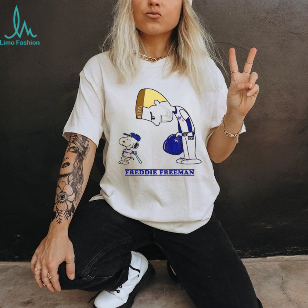 Peanuts and Freddie Freeman Los Angeles Dodgers MLB baseball 2025 shirt Peanuts and Freddie Freeman Los Angeles Dodgers MLB baseball 2025 shirt