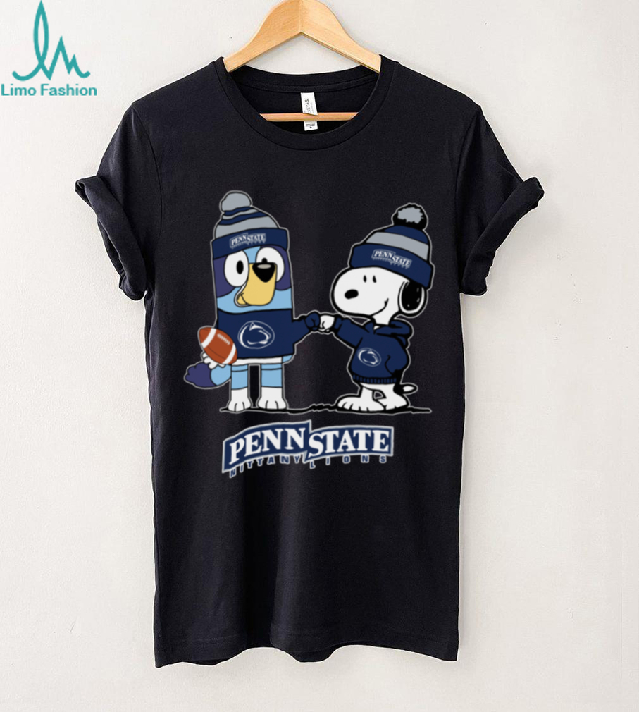 Penn State Nittany Lions Christmas Snoopy Bluey NCAA Cute Football Shirt Penn State Nittany Lions Christmas Snoopy Bluey NCAA Cute Football Shirt