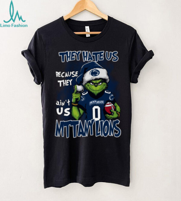 Penn State Nittany Lions Grinch Christmas T Shirt They Hate Us Because They Ain’t Us
