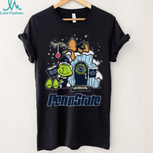 Penn State Nittany Lions Grinch and Snoopy Nuts Welcome Christmas T Shirt