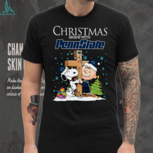 Penn State Nittany Lions Snoopy Christmas Shirt Charlie Brown Holiday Football Tee