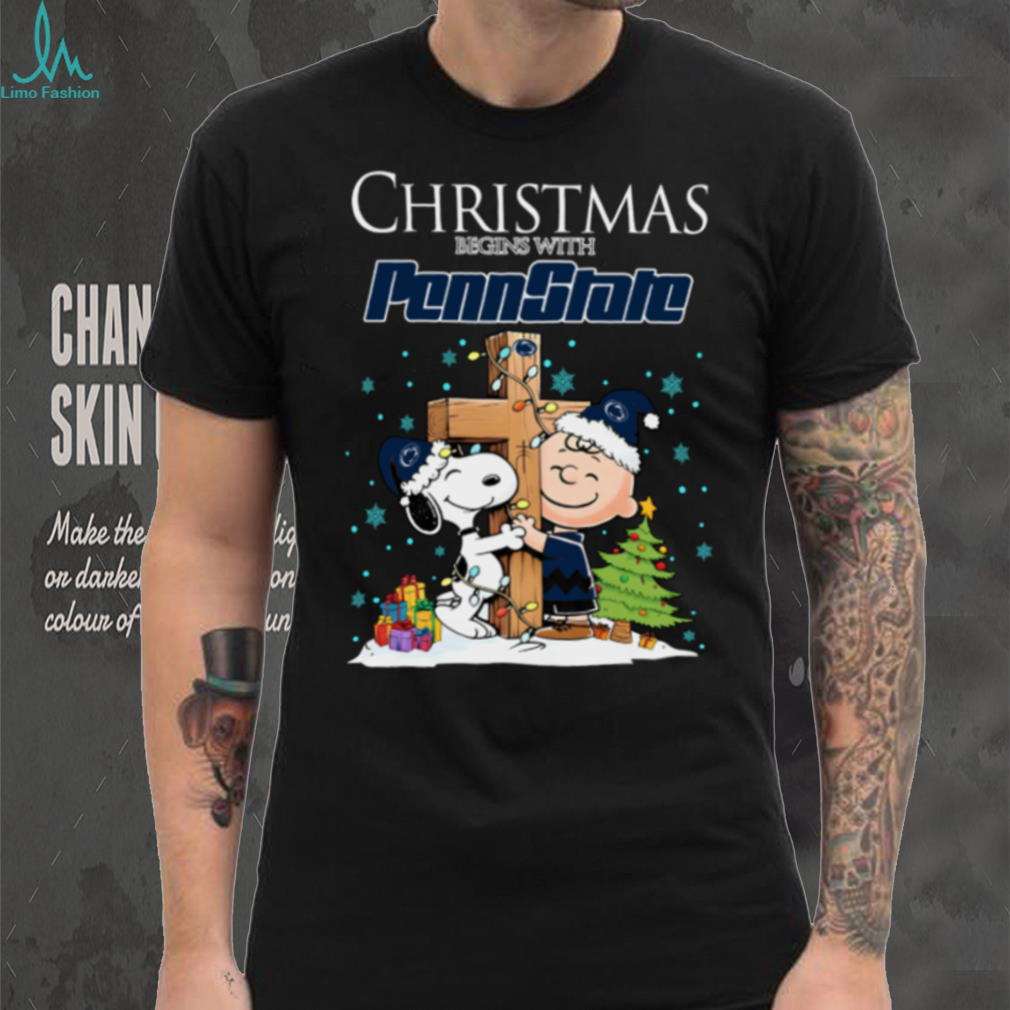 Penn State Nittany Lions Snoopy Christmas Shirt Charlie Brown Holiday Football Tee Penn State Nittany Lions Snoopy Christmas Shirt Charlie Brown Holiday Football Tee