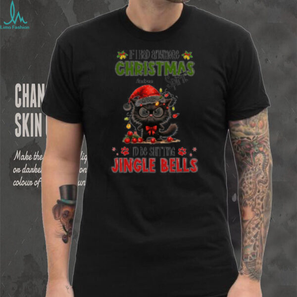 Personalized Funny Grumpy Cat Christmas Shirt, Sarcastic Holiday T Shirt, Cute Kitty Xmas Tee, Humor Gift for Cat Lovers