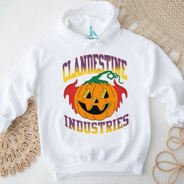 Pete Wentz Brand Clandestine Industries Bat Pumpkin Halloween Shirt