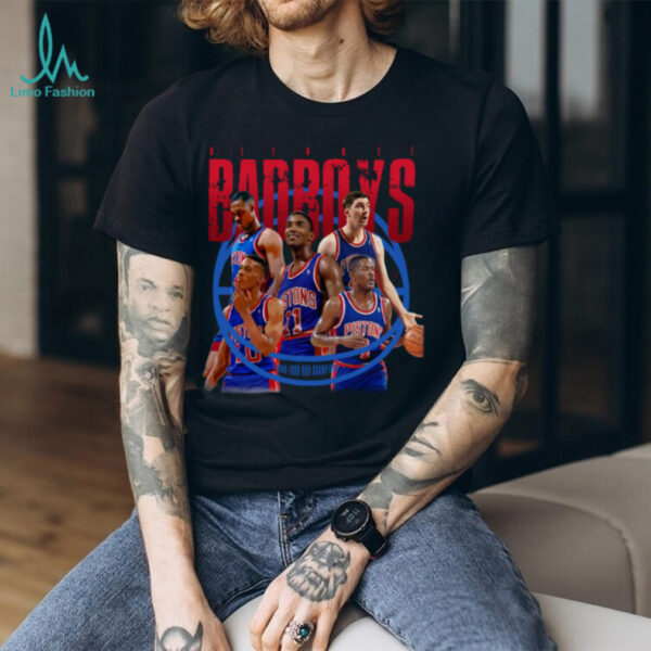 Pistons Bad Boys 1989 1990 NBA Champions Graphic TShirt