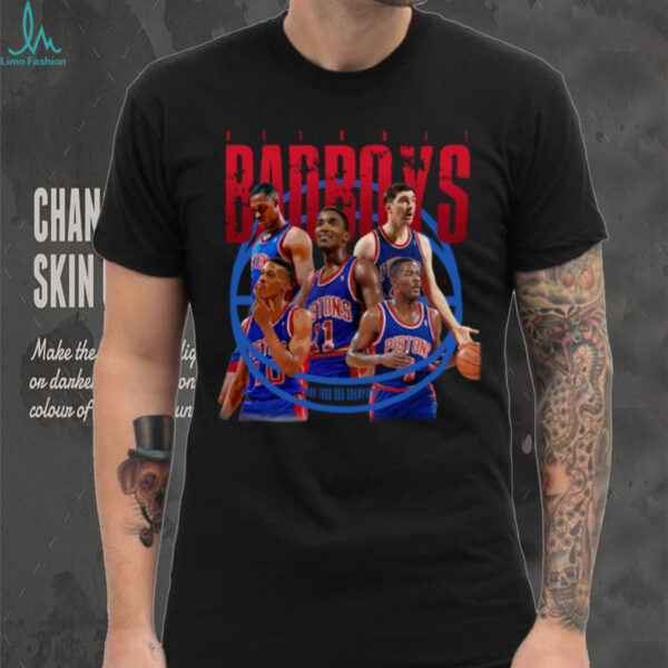 Pistons Bad Boys 1989 1990 NBA Champions Graphic TShirt
