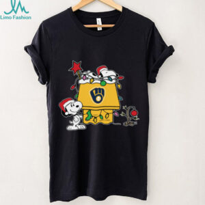 Pittsburgh Pirates Christmas Snoopy Doghouse T Shirt