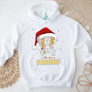 Pittsburgh Pirates Custom Santa Christmas Lights Family Tee – Personalized MLB Fan Shirt – Holiday Baseball Gift for Kids & Adults