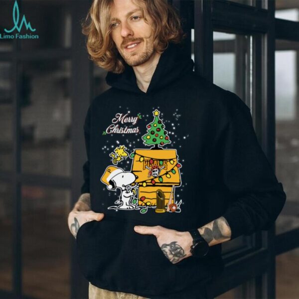 Pittsburgh Pirates Merry Christmas With Snoopy Baby T Shirt