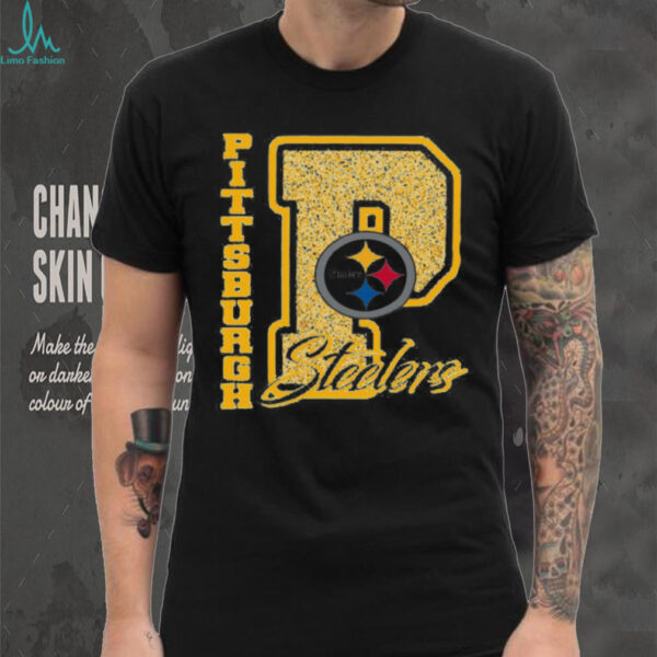 Pittsburgh Steelers Glitter P Fan Tee