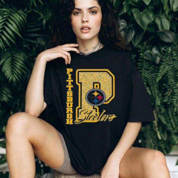 Pittsburgh Steelers Glitter P Fan Tee