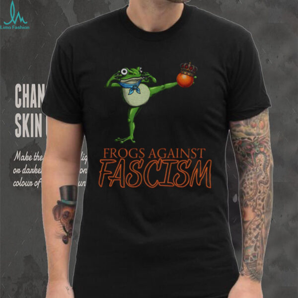 Portland Frog kick out orange king frogs against fascism anti Trump shirt