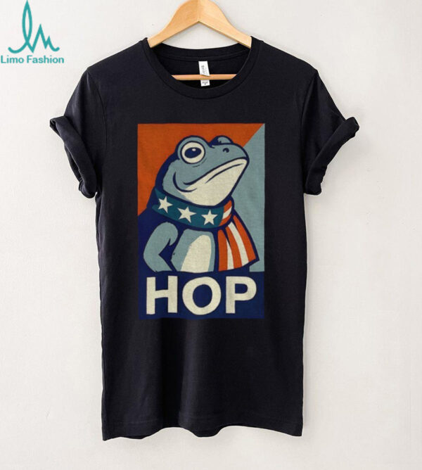 Portland HOP frog political parody American flag frog gift shirt