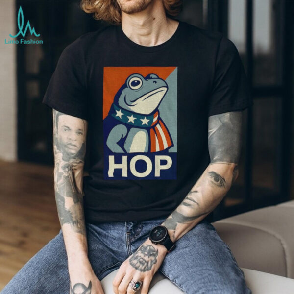 Portland HOP frog political parody American flag frog gift shirt