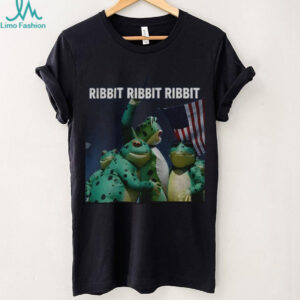 Portland frog ribbit ribbit ribbit resist American flag frog gift shirt