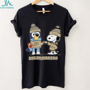 Purdue Boilermakers Christmas Snoopy Bluey NCAA Cute Football Shirt