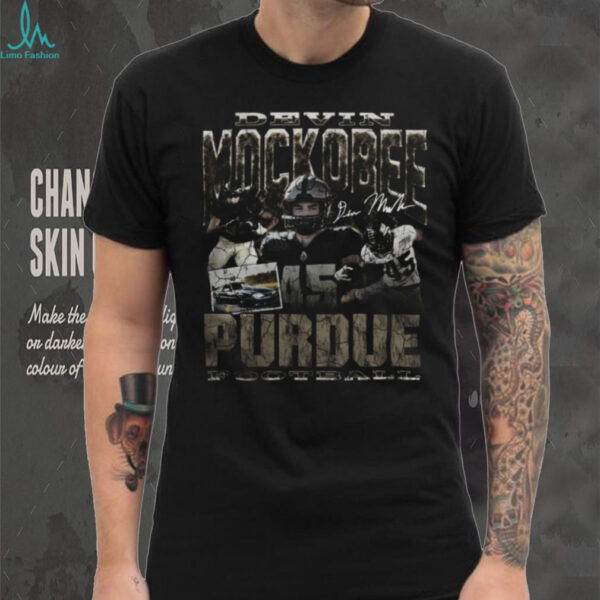 Purdue Football Devin Mockobee Black Graphic T Shirt