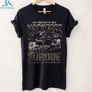 Purdue Football Devin Mockobee Black Graphic T Shirt