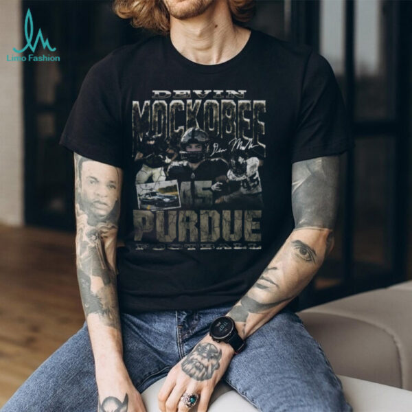 Purdue Football Devin Mockobee Black Graphic T Shirt
